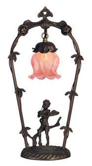 Pink Cherub With Violin One Light Accent Lamp in Mahogany Bronze (57|12592)