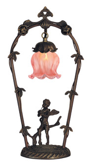 Pink Cherub With Violin One Light Accent Lamp in Timeless Bronze (57|12592)