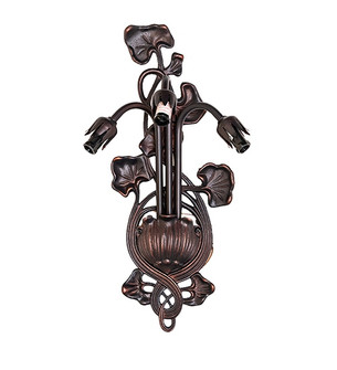 Pond Lily Three Light Wall Sconce Hardware in Mahogany Bronze (57|12523)