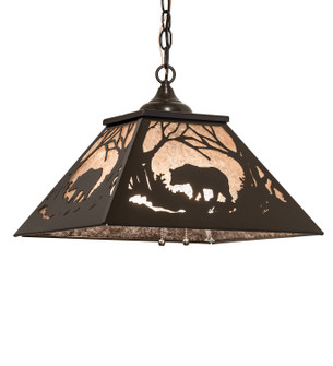Bear At Dawn Two Light Pendant in Timeless Bronze (57|124982)