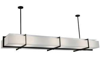 Chestnut Hill 12 Light Oblong Pendant in Blackwash (57|124244)