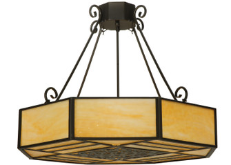 Lakeside Four Light Semi-Flushmount in Timeless Bronze (57|123525)