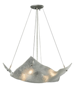 Crinkle Four Light Inverted Pendant in Brushed Nickel (57|122399)