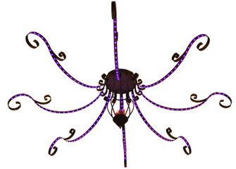 Carnevale Six Light Chandelier in Cajun Spice (57|121274)