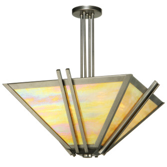 Zeta Four Light Semi-Flushmount in Blackened Pewter (57|121241)