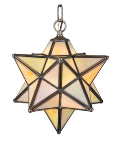 Moravian Star One Light Mini Pendant in Antique Brass (57|12123)