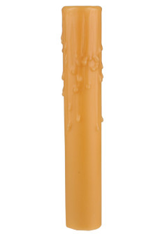 Beeswax Candle Cover in Honey / Candelabra Clear Reeded Watt Max (57|120717)
