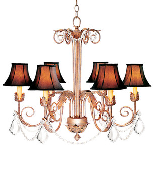 Lindsay Six Light Chandelier in Cortez Gold (57|120321)