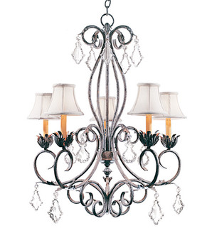 Felicia Five Light Chandelier in Pate (57|120311)