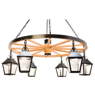 Silverton Six Light Chandelier in Blackwash (57|120286)