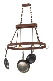 Harmony Two Light Pot Rack in Rusty Nail (57|120183)