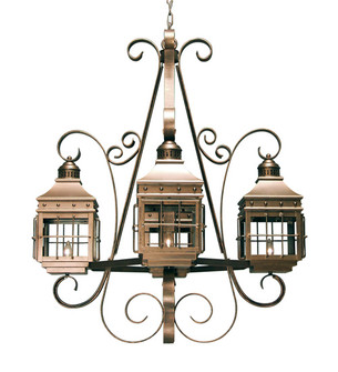 Siro Four Light Chandelier in Champagne Metallic (57|120179)