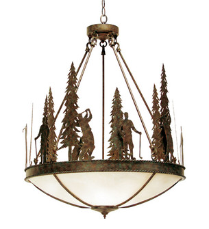 Ironwood Five Light Pendant in Organic Rust (57|120177)