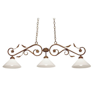 Bordeaux Three Light Island Pendant in Rusty Nail (57|120175)