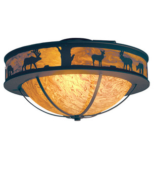 Savannah Three Light Flushmount in Rusty Nail (57|120166)