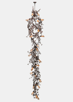 Vinca Vine 30 Light Chandelier in Wrought Iron Over Rust (57|120045)