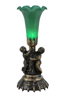 Green One Light Mini Lamp in Antique Copper (57|12002)