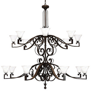 Noah 16 Light Chandelier in Rustic Iron (57|119776)