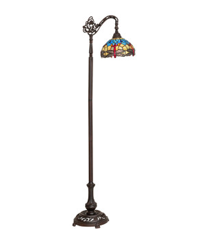 Tiffany Hanginghead Dragonfly One Light Bridge Arm Floor Lamp in Mahogany Bronze (57|119648)