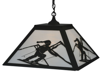 Alpine Three Light Pendant in Textured Black (57|119187)