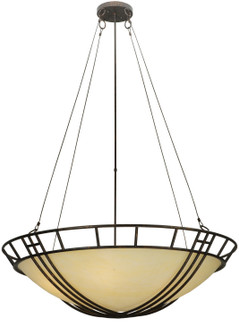 Flowing Cross Six Light Inverted Pendant in Copper Rust (57|119170)