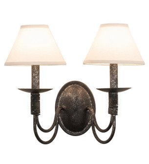 Bell Two Light Wall Sconce in Black Metal (57|119083)