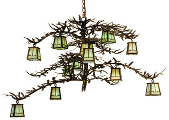 Pine Branch 12 Light Chandelier in Burnished Copper (57|118366)