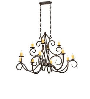 Clayton 12 Light Chandelier in Gilded Tobacco (57|117787)