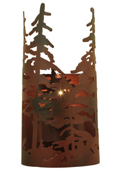 Tall Pines One Light Wall Sconce in Red Rust,Wrought Iron (57|117371)