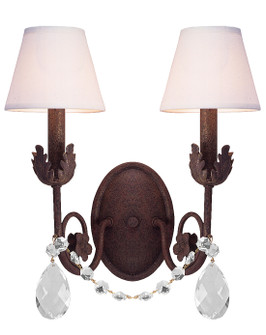 Antonia Two Light Wall Sconce in Black Metal (57|117352)