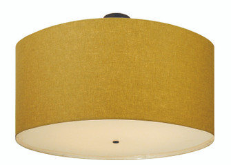 Cilindro Eight Light Semi-Flushmount in Textured Black (57|117334)
