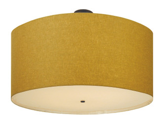 Cilindro Eight Light Semi-Flushmount in Textured Black (57|117334)
