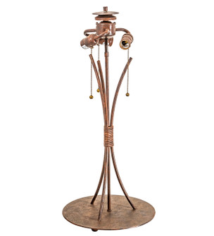Serpentine Three Light Table Base Hardware in Rusty Nail (57|117159)