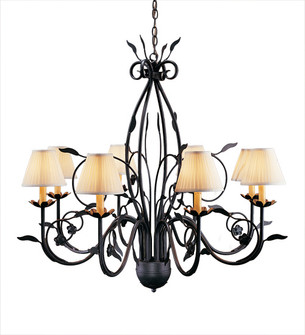 Bordeaux Eight Light Chandelier in Rustic Iron (57|116649)