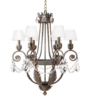 Antonia Six Light Chandelier in Corinth (57|115984)