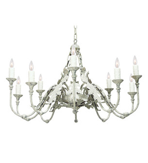 Arbor Ten Light Chandelier in Tuscan Ivory (57|115876)