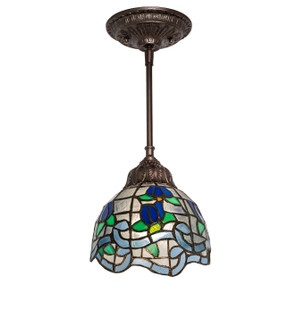 Roseborder One Light Mini Pendant in Mahogany Bronze (57|115802)