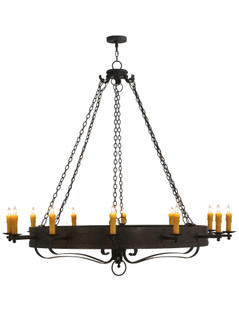 Parnella 12 Light Chandelier in Coffee Bean (57|115557)