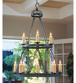 Lakeshore 12 Light Chandelier in Antique Iron Gate (57|115287)