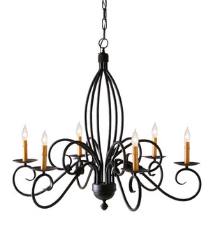 Squire Six Light Chandelier in Chestnut (57|115286)