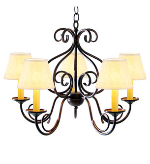 Jenna Five Light Chandelier in Cajun Spice (57|115230)