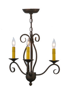 Sienna Three Light Chandelier in Gilded Tobacco (57|115226)