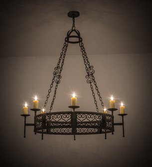 Toscano Eight Light Chandelier in Copper Rust (57|115209)