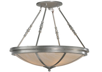 Commerce Four Light Semi-Flushmount in Nickel (57|114905)