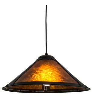 Sutter One Light Pendant in Textured Black Mahogany Bronze (57|114177)