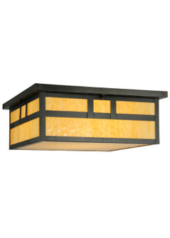 Hyde Park Four Light Flushmount in Craftsman Brown (57|113493)