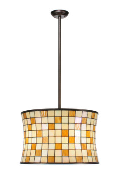 Hilton Barrel Four Light Pendant in Mahogany Bronze (57|113440)