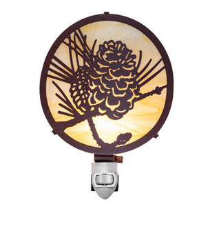 Winter Pine One Light Night Light in Rust (57|111477)