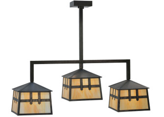 Stillwater Three Light Island Pendant in Craftsman Brown (57|110914)