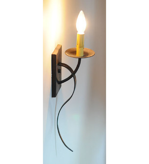 Allure One Light Wall Sconce in Hand Wrought Iron (57|110644)